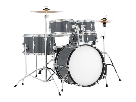 ORACAL 975 Brushed Aluminum Graphite Drum Kit Wrap