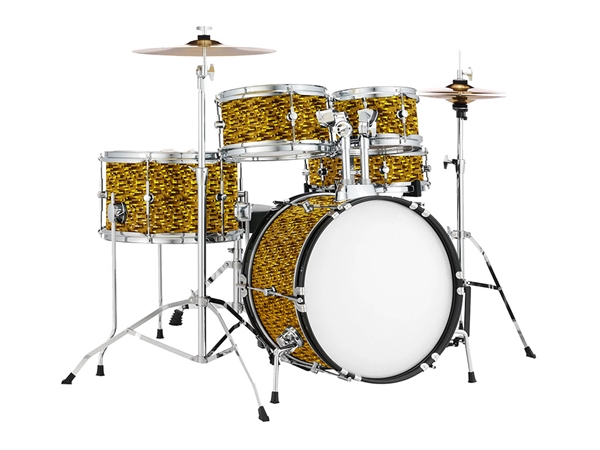 Rwraps 3D Carbon Fiber Gold (Digital) Drum Kit Wrap