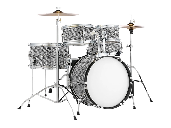 Rwraps 3D Carbon Fiber Silver (Digital) Drum Kit Wrap