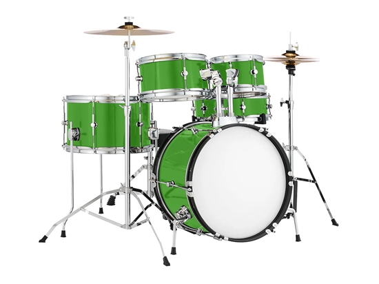 Rwraps Matte Green Drum Kit Wrap