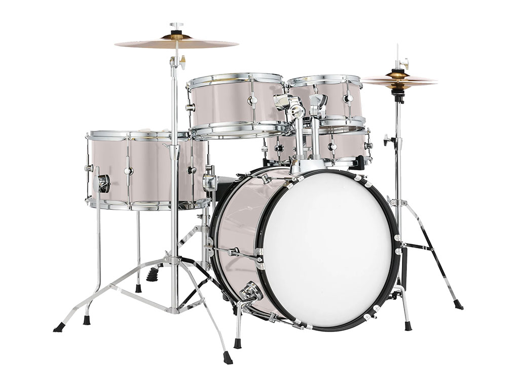 Rwraps Pearlescent Gloss White Drum Kit Wrap