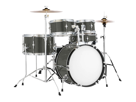 Rwraps Satin Metallic Gunsmoke Gray Drum Kit Wrap