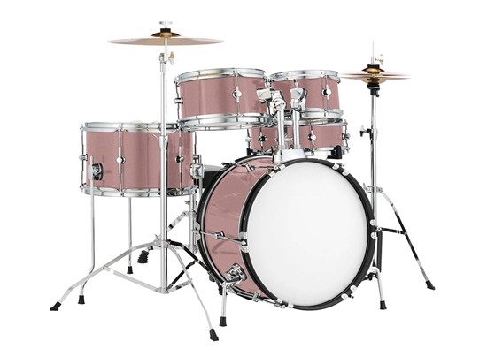 Rwraps Satin Metallic Rose Gold Drum Kit Wrap