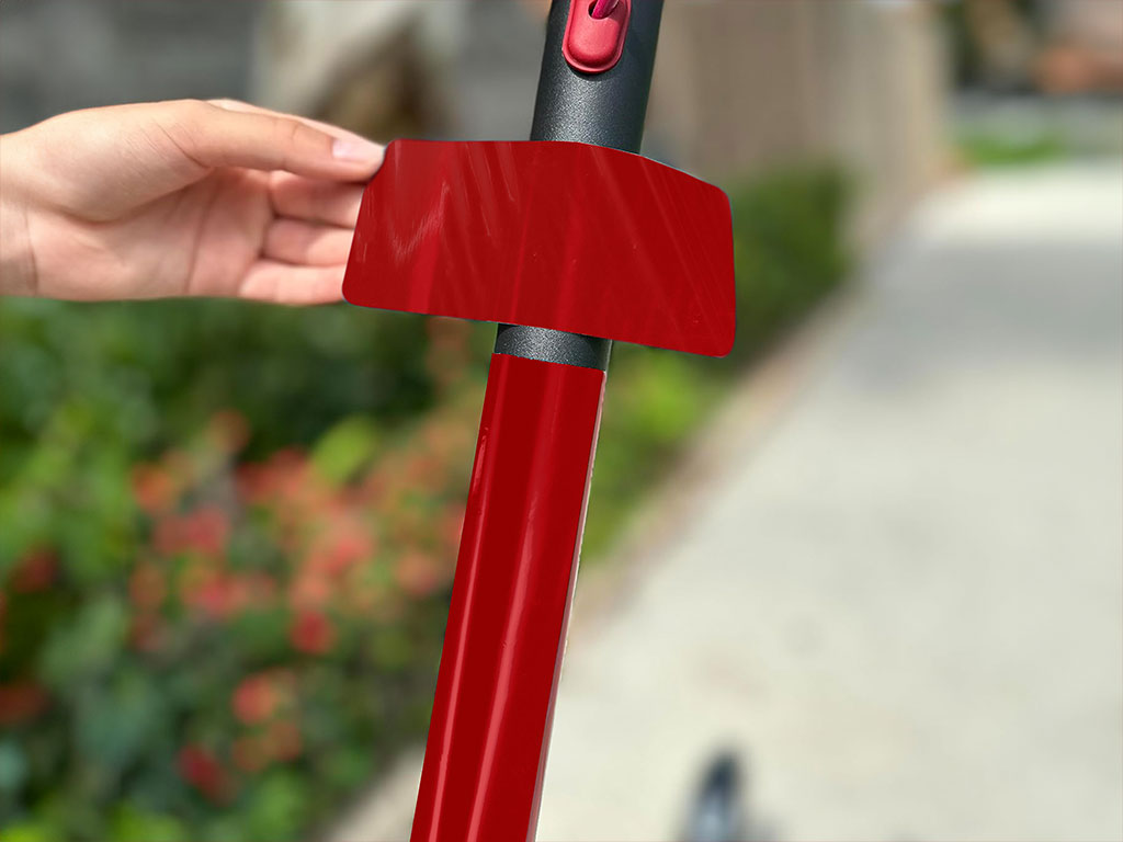3M 2080 Gloss Flame Red Electric Kick-Scooter Wraps