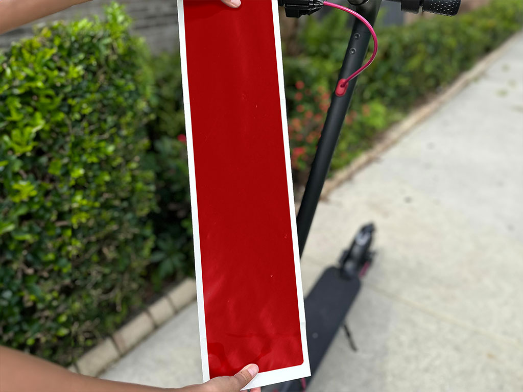 3M 2080 Gloss Flame Red DIY Electric Scooter Wraps
