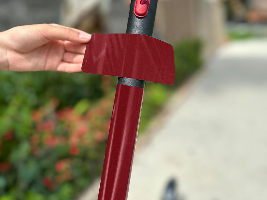 3M 2080 Matte Red Metallic Electric Kick-Scooter Wraps