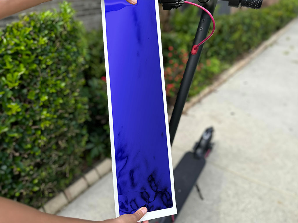 Avery Dennison SF 100 Blue Chrome DIY Electric Scooter Wraps