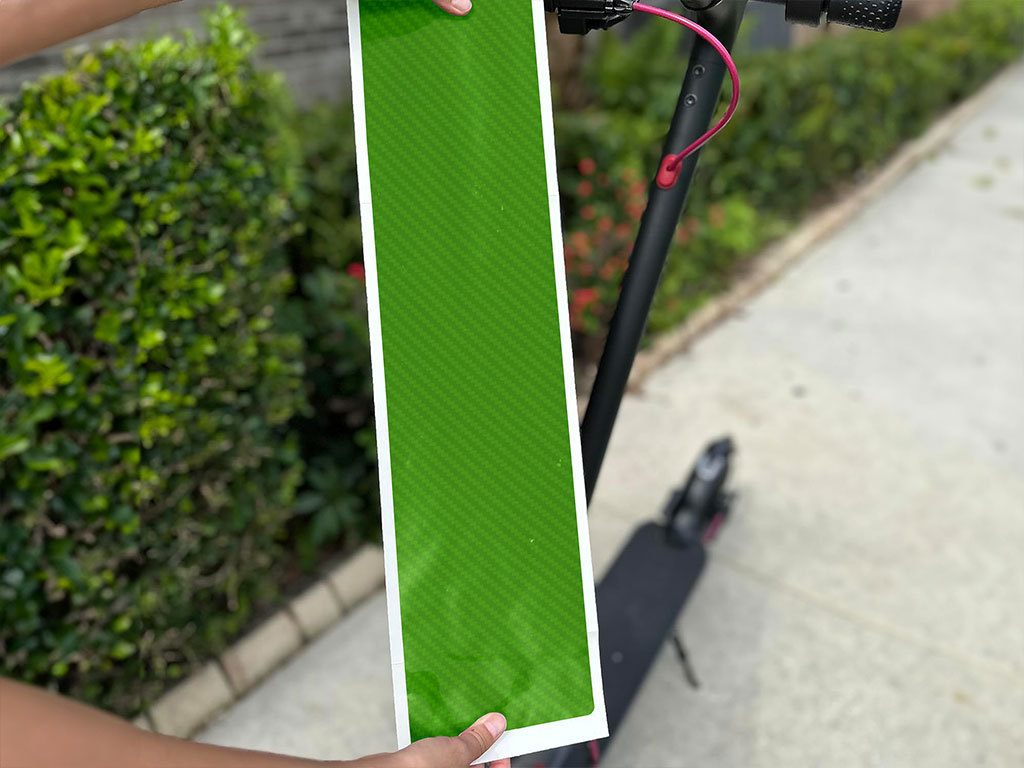 Rwraps 3D Carbon Fiber Green DIY Electric Scooter Wraps