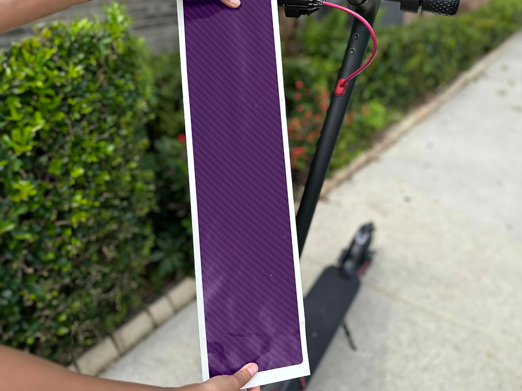 Rwraps 3D Carbon Fiber Purple DIY Electric Scooter Wraps