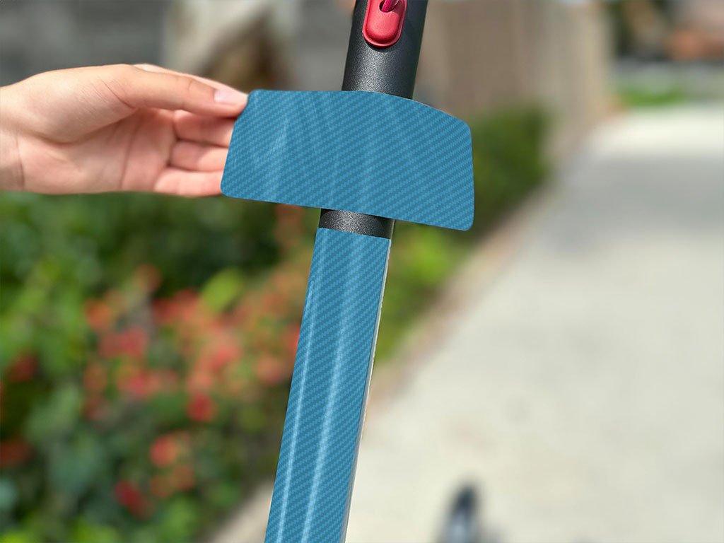 Rwraps 3D Carbon Fiber Blue (Sky) Electric Kick-Scooter Wraps