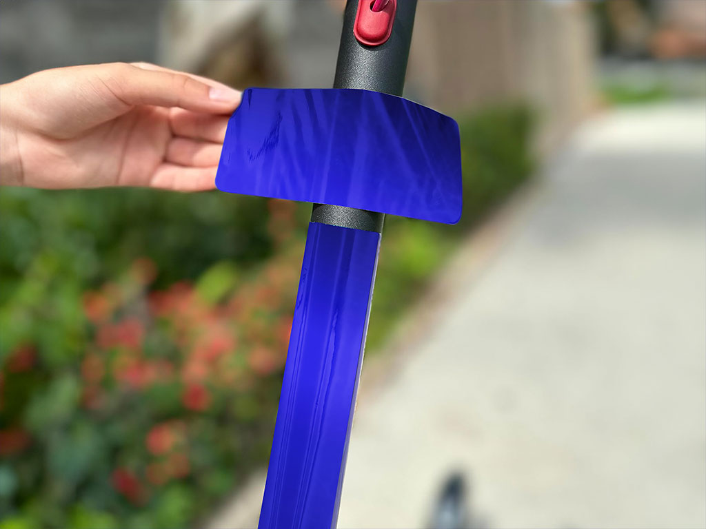 Rwraps Chrome Blue Electric Kick-Scooter Wraps