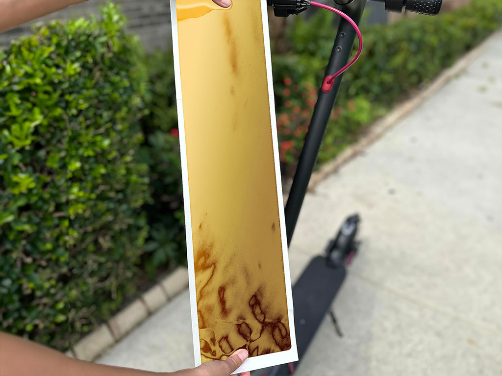 Rwraps Chrome Gold DIY Electric Scooter Wraps