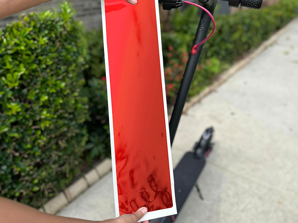 Rwraps Chrome Red DIY Electric Scooter Wraps