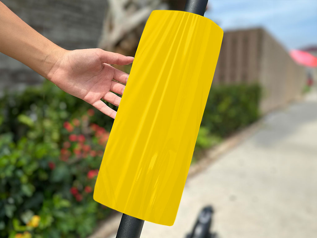 Rwraps Gloss Yellow (Maize) Do-It-Yourself E-Scooter Wraps