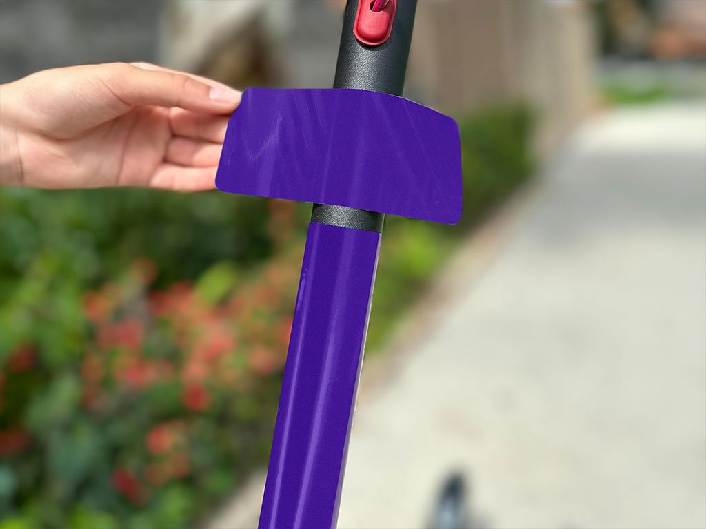 Rwraps Gloss Metallic Dark Purple Electric Kick-Scooter Wraps