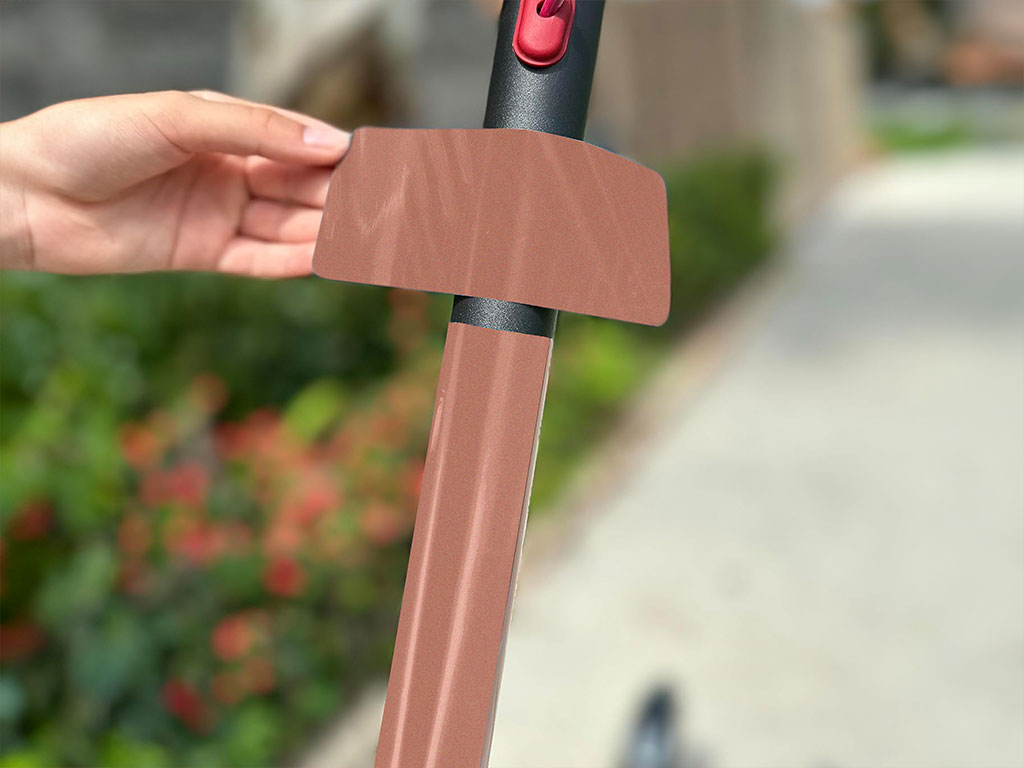 Rwraps Gloss Metallic Rose Gold Electric Kick-Scooter Wraps