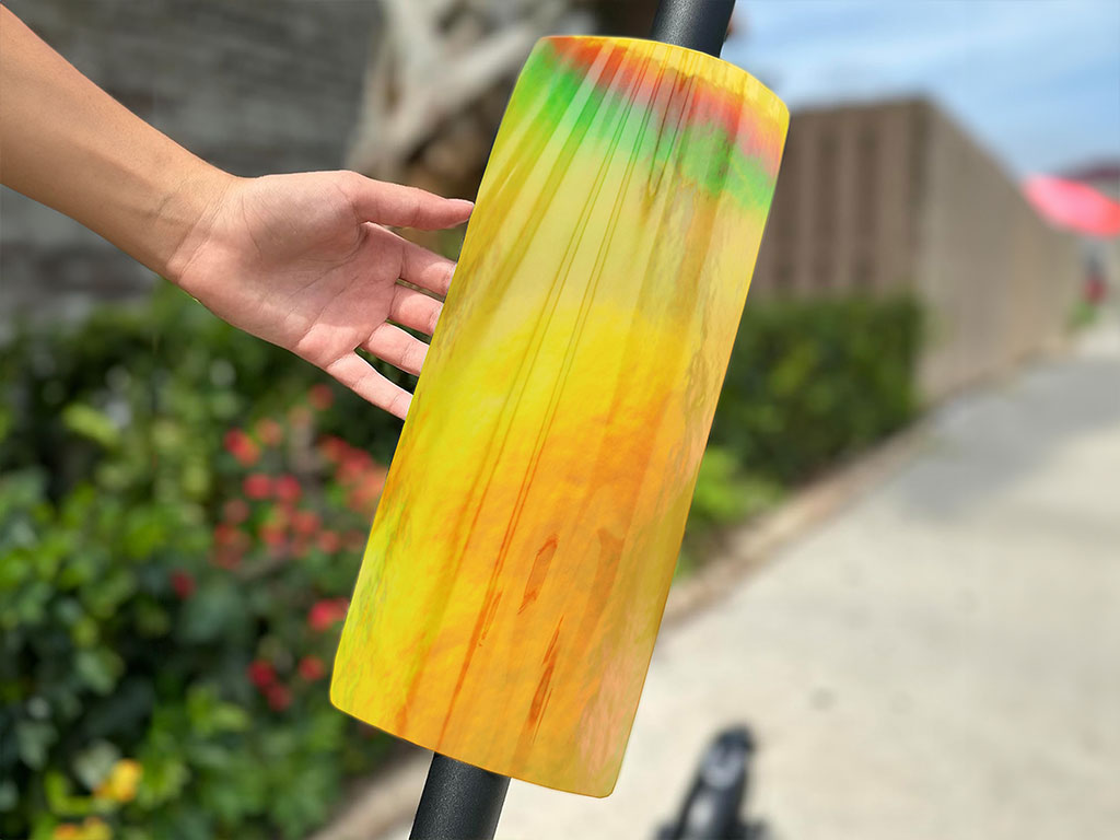 Rwraps Holographic Chrome Gold Neochrome Do-It-Yourself E-Scooter Wraps