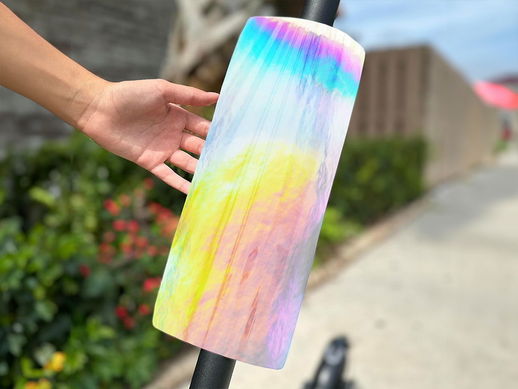 Rwraps Holographic Chrome Silver Neochrome Do-It-Yourself E-Scooter Wraps