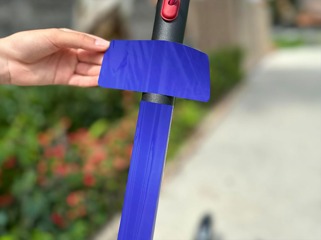 Rwraps Matte Chrome Blue Electric Kick-Scooter Wraps