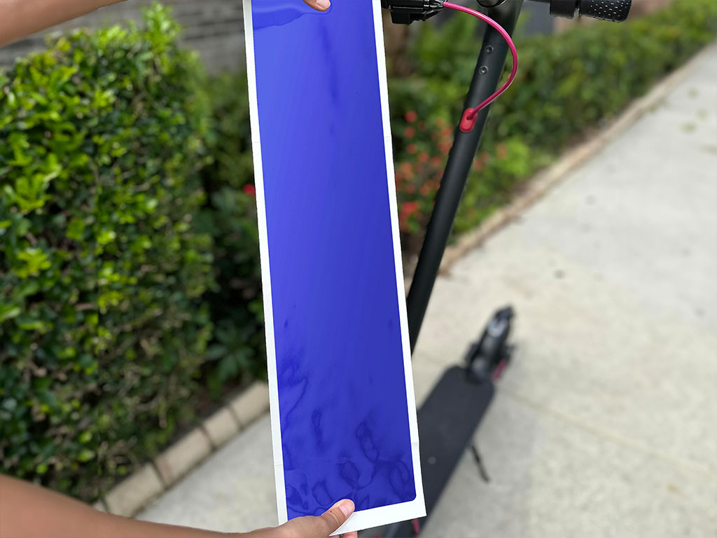 Rwraps Matte Chrome Blue DIY Electric Scooter Wraps