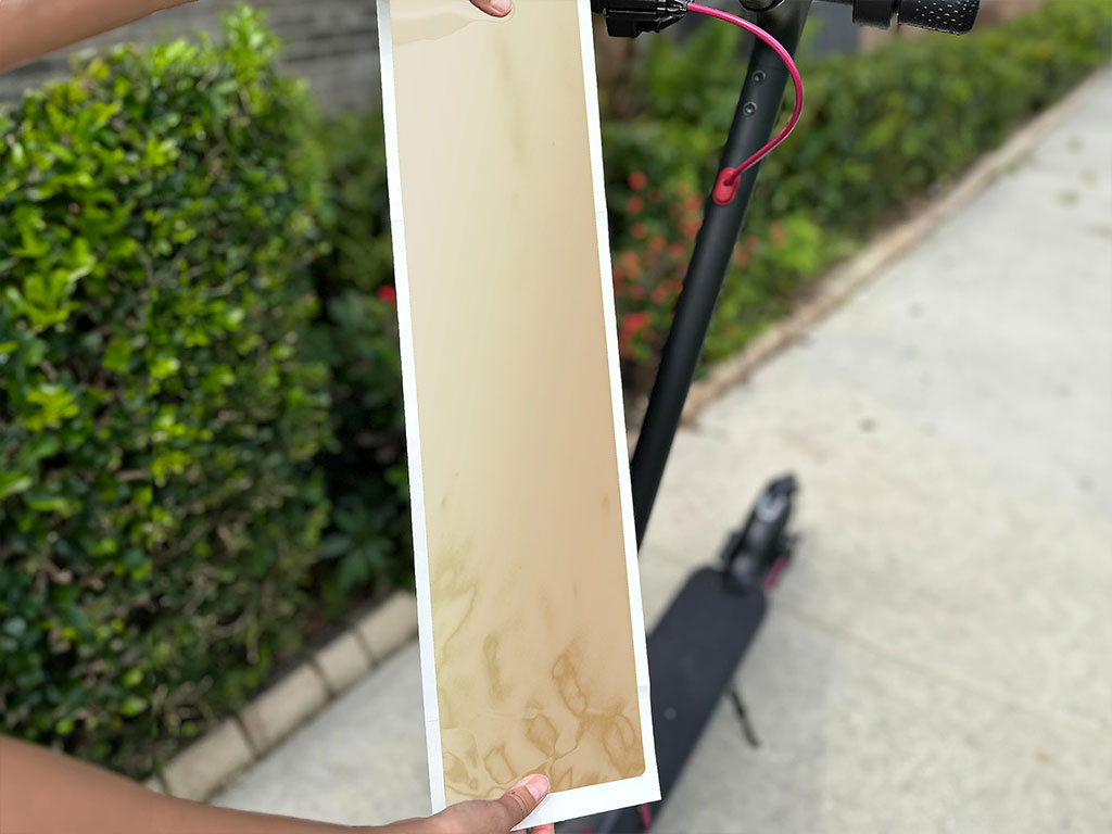 Rwraps Matte Chrome Champagne DIY Electric Scooter Wraps