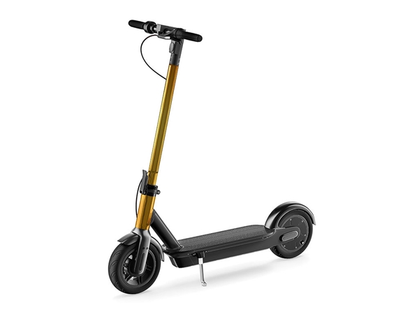 Rwraps Matte Chrome Gold E-Scooter Wraps