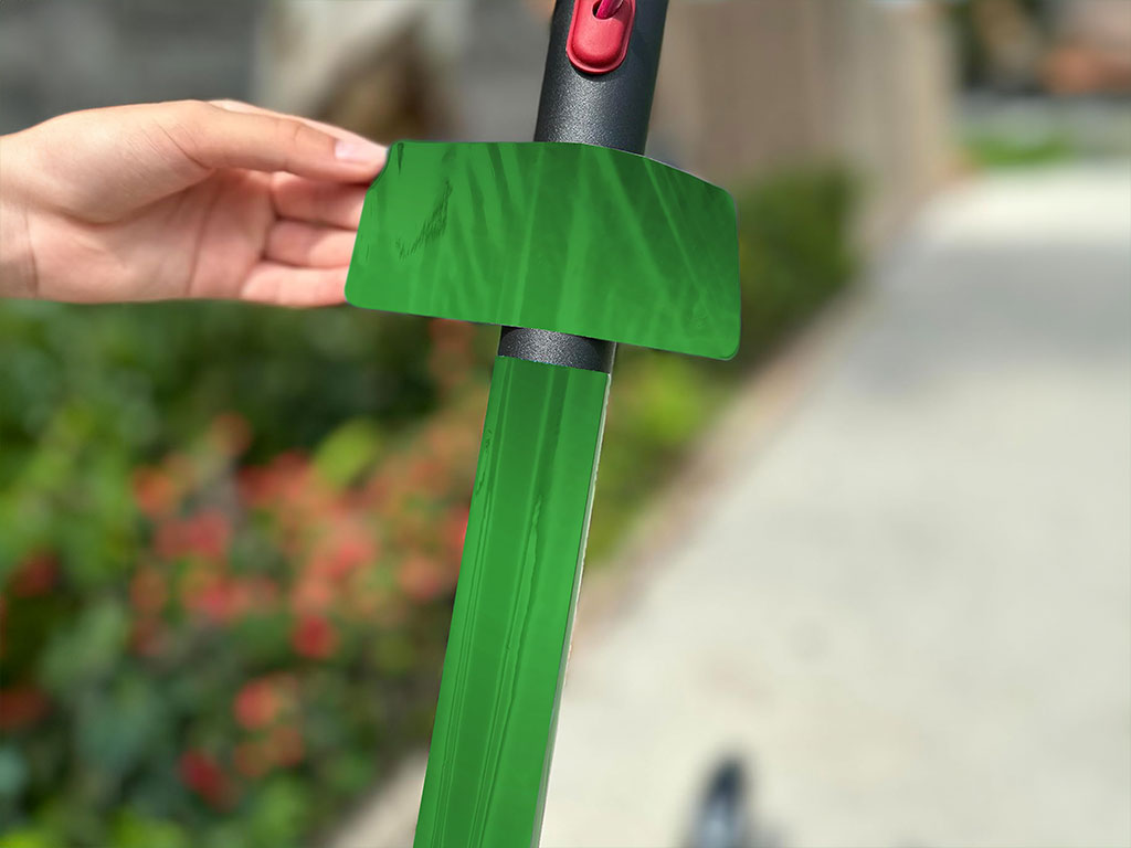 Rwraps Matte Chrome Green Electric Kick-Scooter Wraps