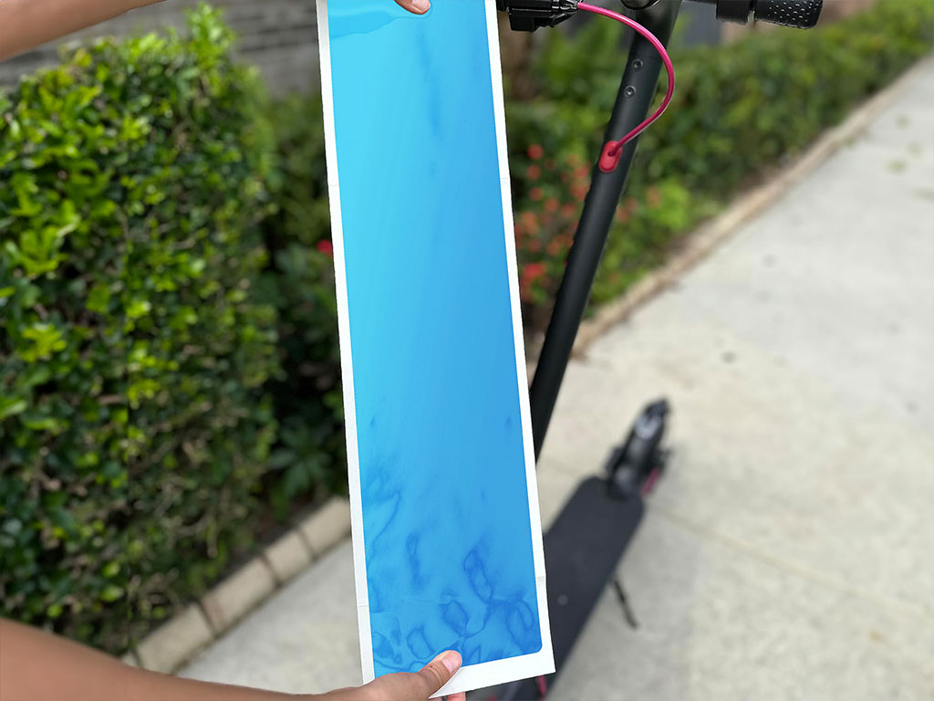 Rwraps Matte Chrome Light Blue DIY Electric Scooter Wraps