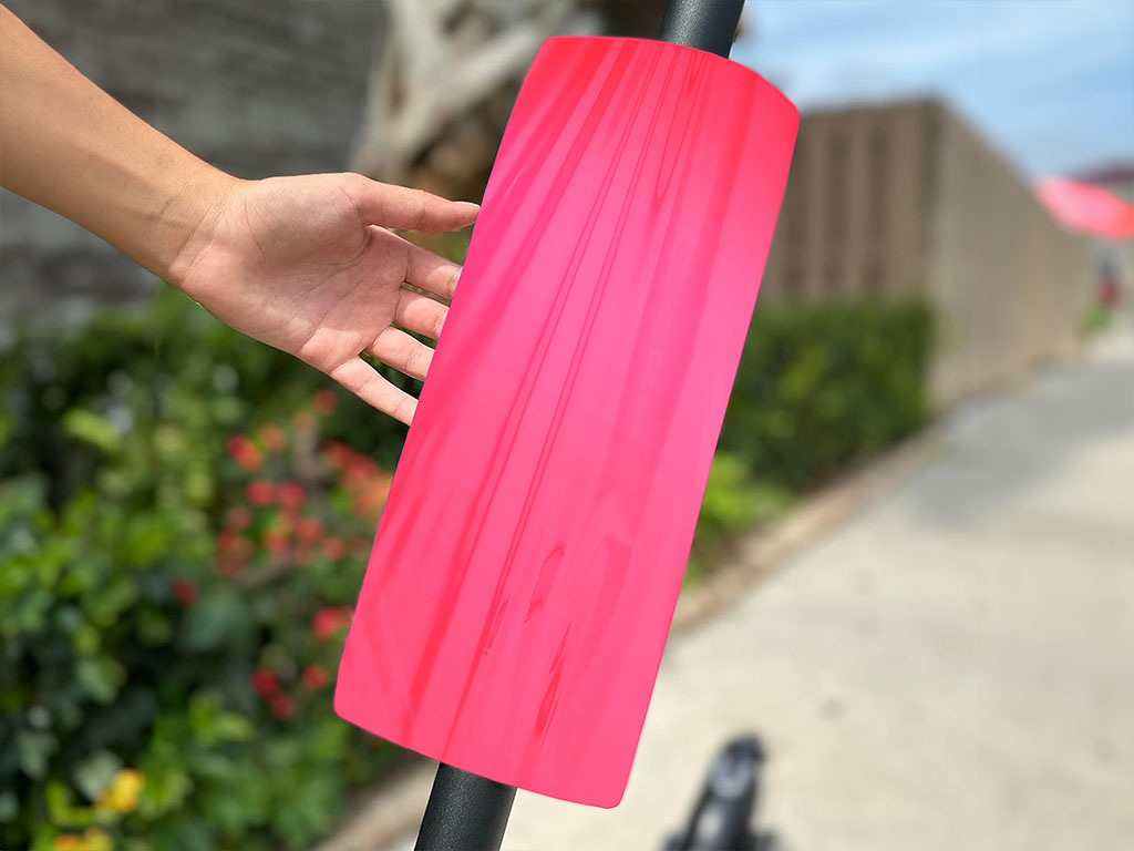 Rwraps Matte Chrome Pink Rose Do-It-Yourself E-Scooter Wraps