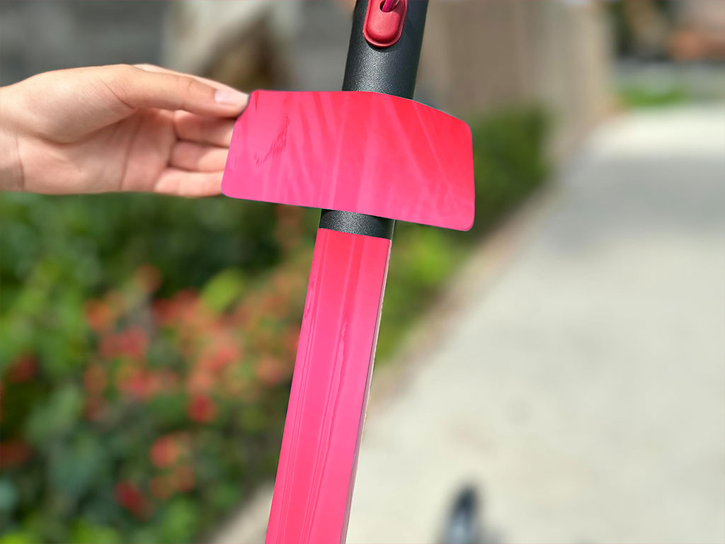 Rwraps Matte Chrome Pink Rose Electric Kick-Scooter Wraps