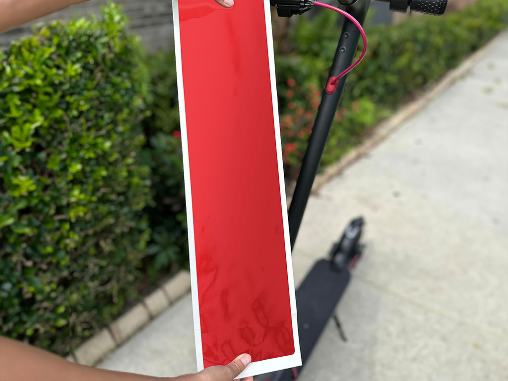 Rwraps Matte Chrome Red DIY Electric Scooter Wraps