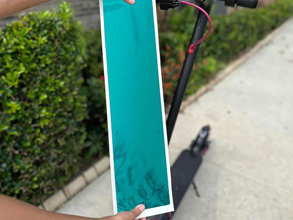 Rwraps Matte Chrome Teal DIY Electric Scooter Wraps