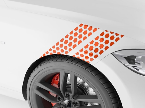 3M™ Honeycomb Fender Stripes - Bright Orange