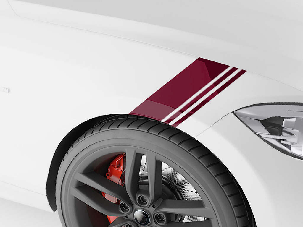 3M Burgundy Fender Stripes