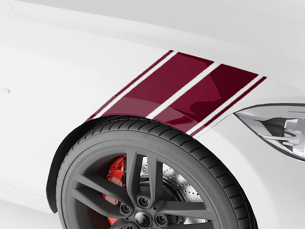 3M Burgundy Fender Stripes