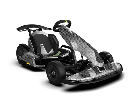 Rwraps 3D Carbon Fiber Silver (Digital) Go-Cart Wraps