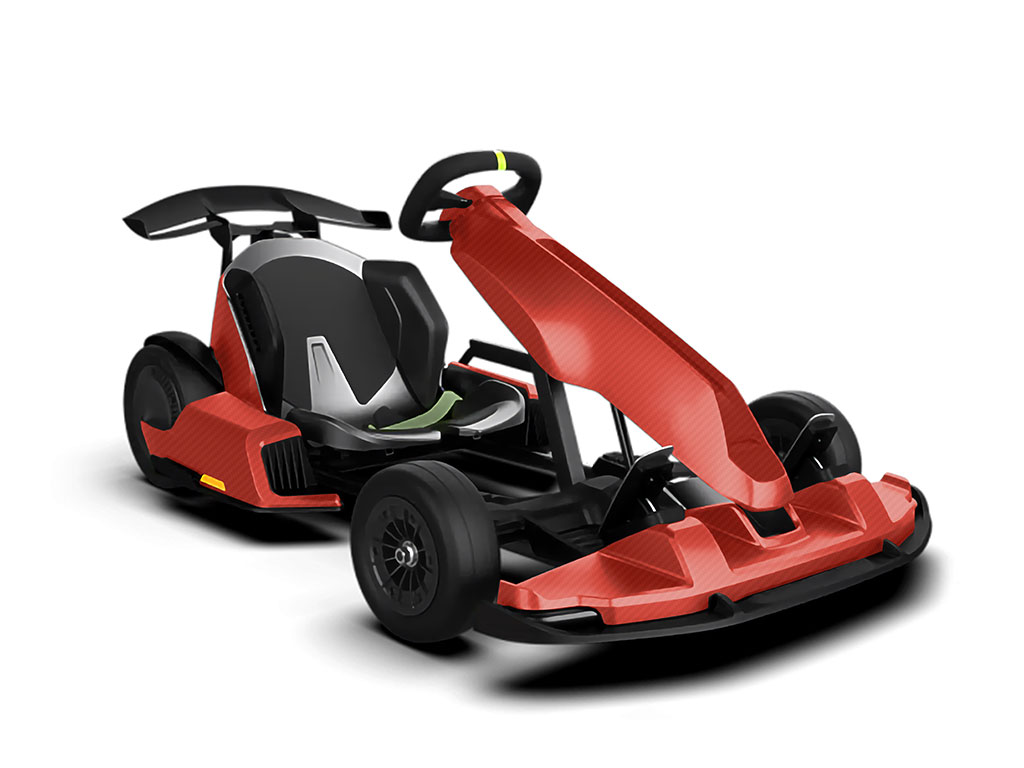 Rwraps 3D Carbon Fiber Red Go-Cart Wraps