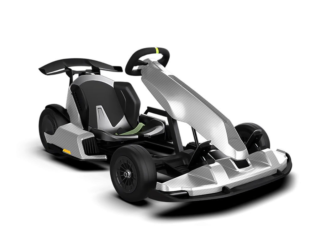 Rwraps 3D Carbon Fiber White Go-Cart Wraps