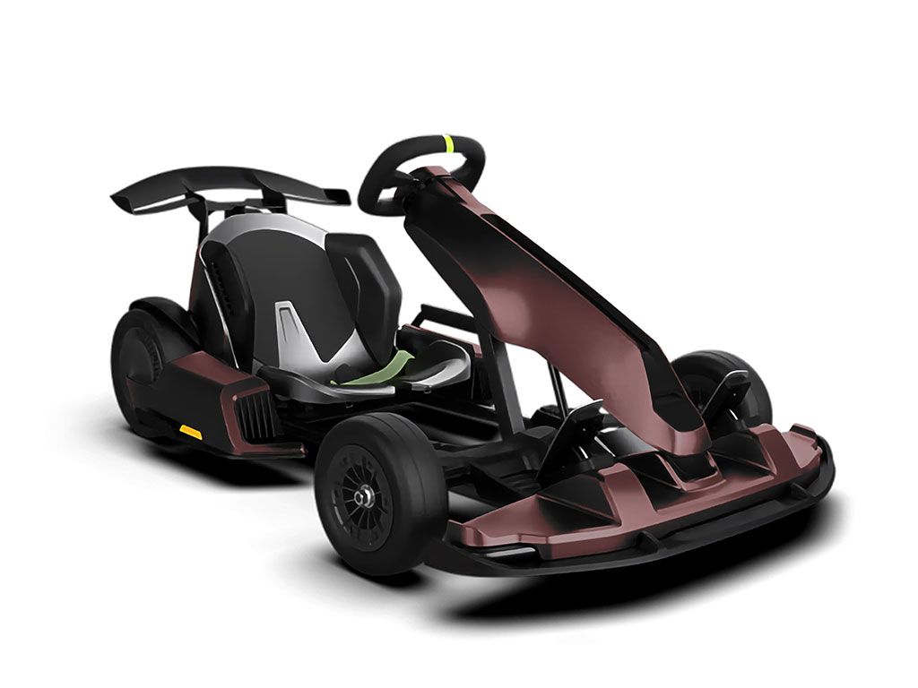 Rwraps Gloss Metallic Black Rose Go-Cart Wraps