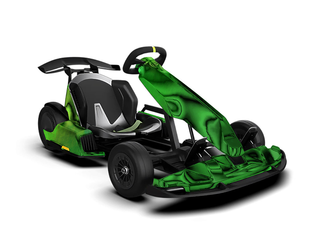 Rwraps Holographic Chrome Green Neochrome Go-Cart Wraps