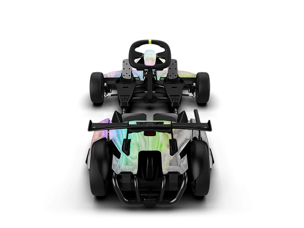 Rwraps Holographic Chrome Silver Neochrome DIY Go Kart Wraps