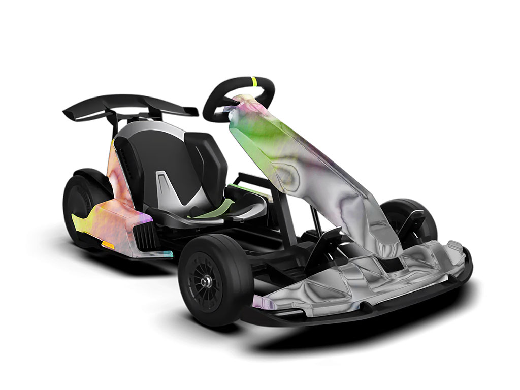 Rwraps Holographic Chrome Silver Neochrome Go-Cart Wraps