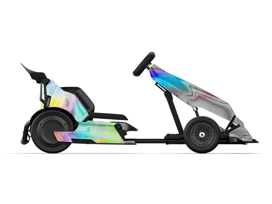 Rwraps Holographic Chrome Silver Neochrome Do-It-Yourself Go Kart Wraps