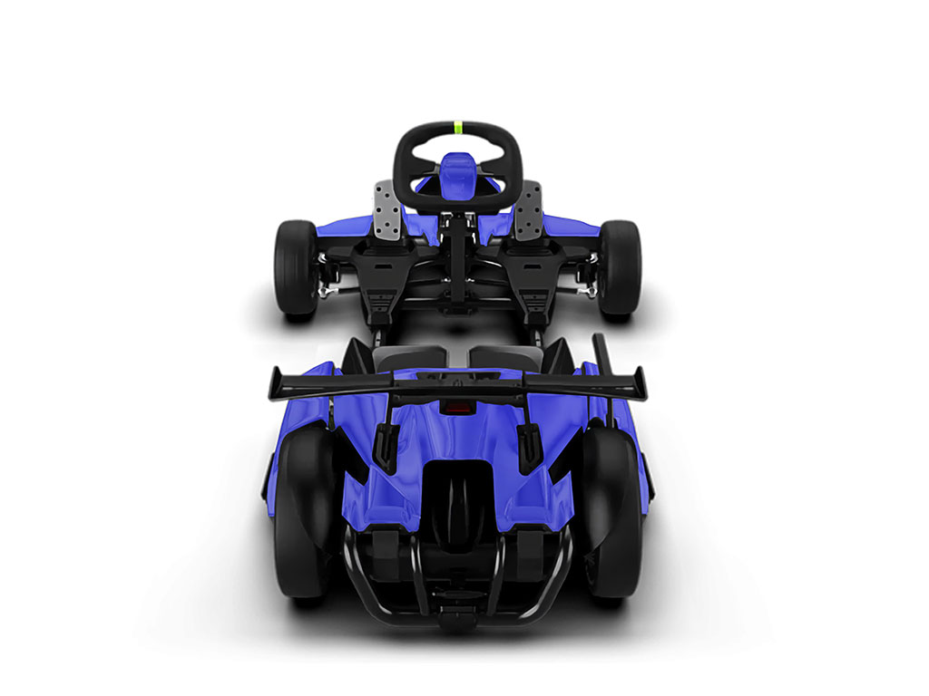 Rwraps Matte Chrome Blue DIY Go Kart Wraps