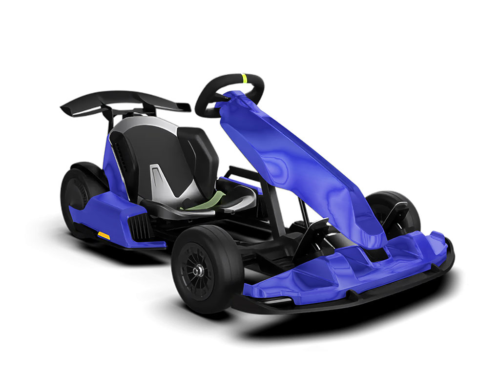 Rwraps Matte Chrome Blue Go-Cart Wraps