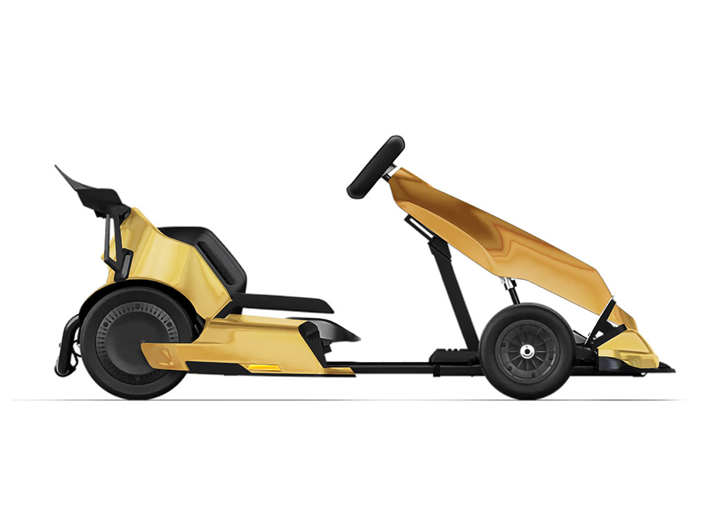 Rwraps Matte Chrome Gold Do-It-Yourself Go Kart Wraps