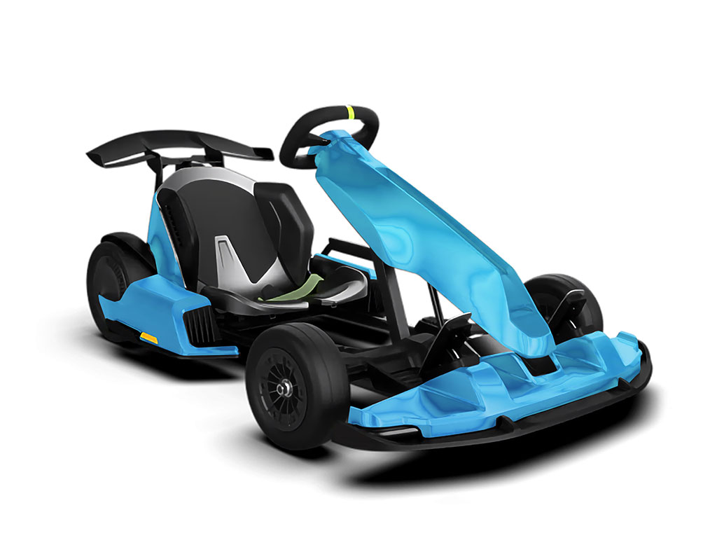 Rwraps Matte Chrome Light Blue Go-Cart Wraps