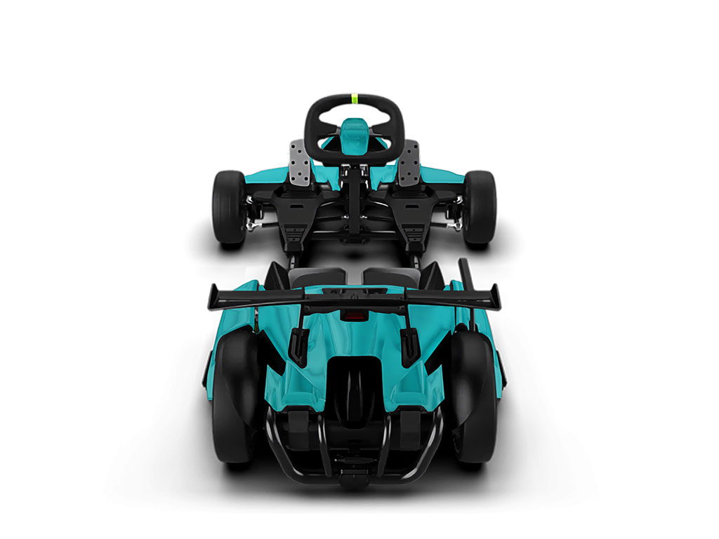 Rwraps Matte Chrome Teal DIY Go Kart Wraps