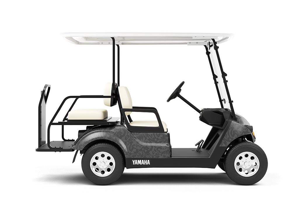 3M 2080 Shadow Black Golf Buggy  Wraps