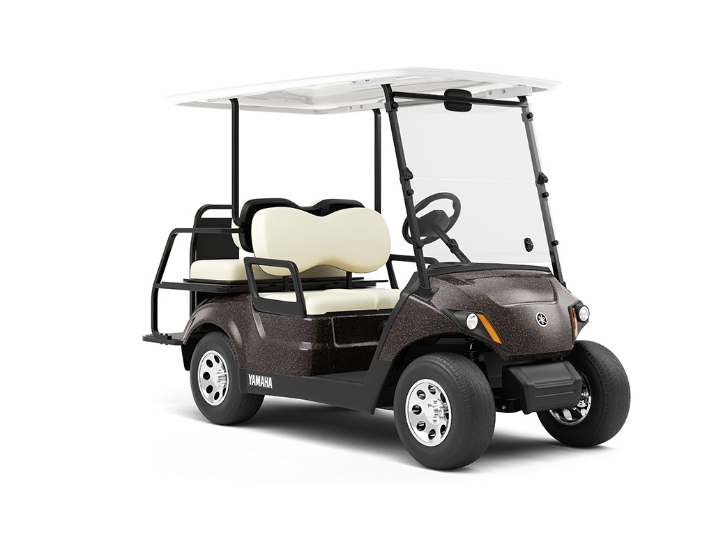 3M™ 2080 Satin Gold Dust Black Vinyl Golf Cart Wrap